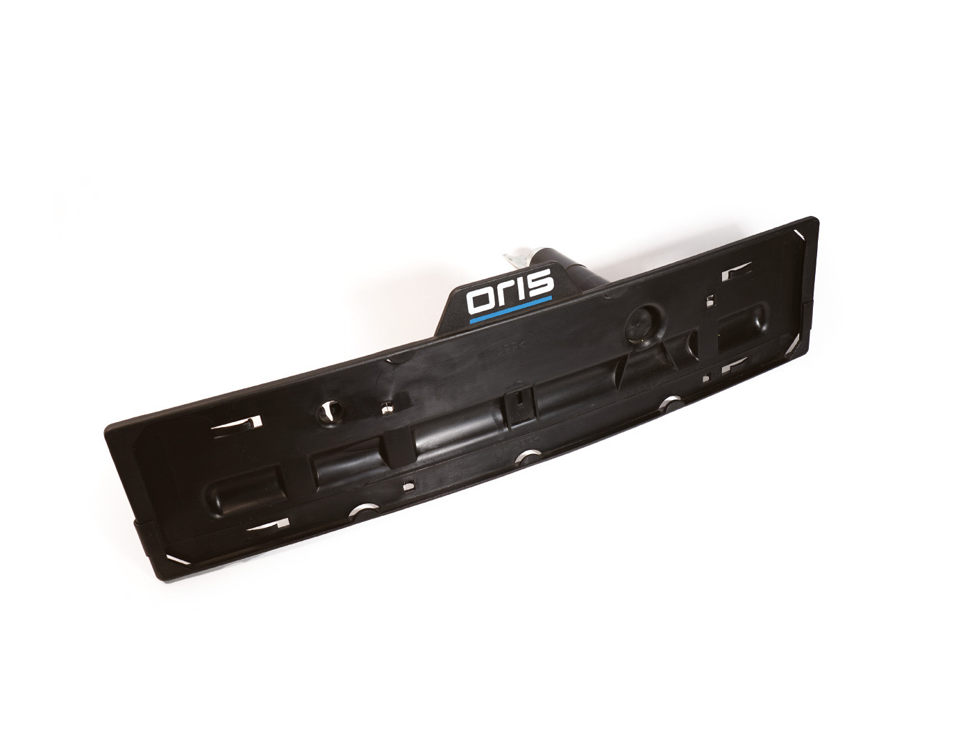 ORIS TRACC license plate holder accessory for bicycle carrier shown separately on a white background.