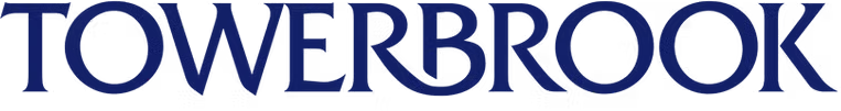 TowerBrook Capital Partners logo displayed in dark blue typography on a white background.