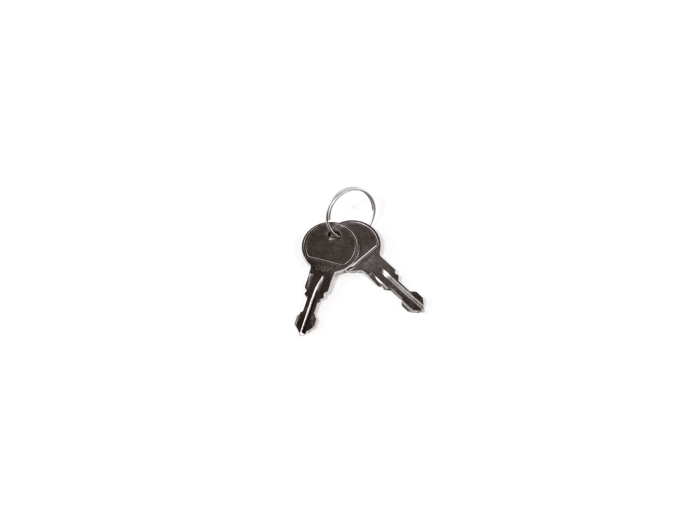 ORIS TRACC replacement key set with two matching keys for locking frame holders and bike carrier components.
