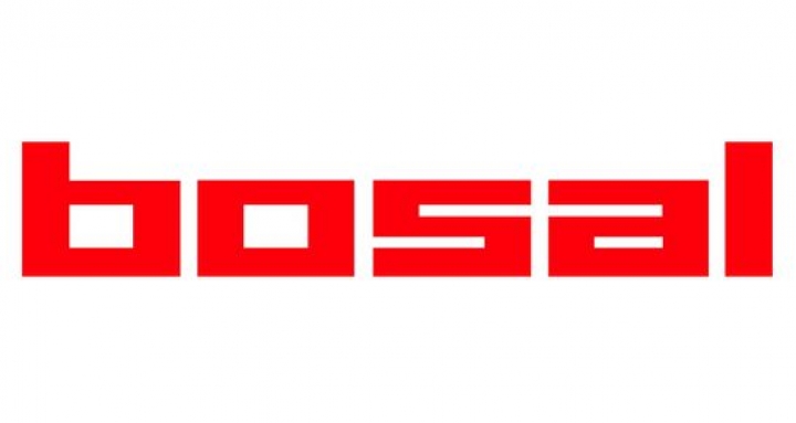 Bosal logo representing the 2012 acquisition of ORIS by Bosal, an international automotive supplier specializing in exhaust and towing systems.