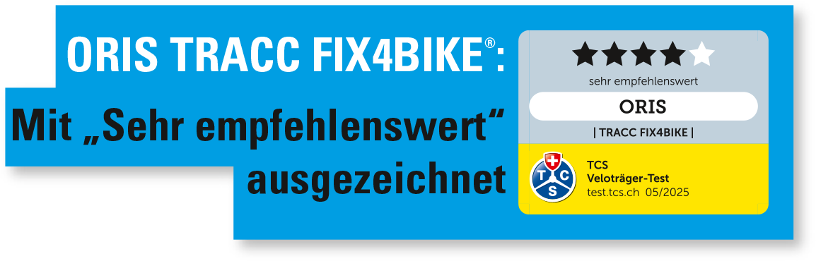 ORIS TRACC FIX4BIKE® „sehr empfehlenswert“
