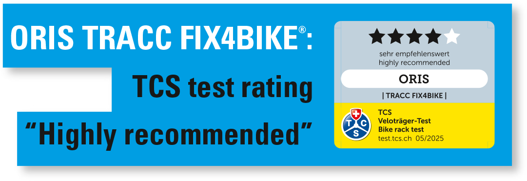 ORIS TRACC FIX4BIKE® „highly recommended“
